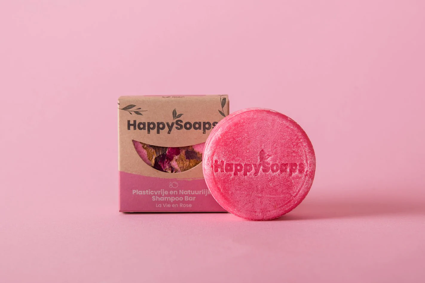 Happysoaps shampoo bar la vie de rose
